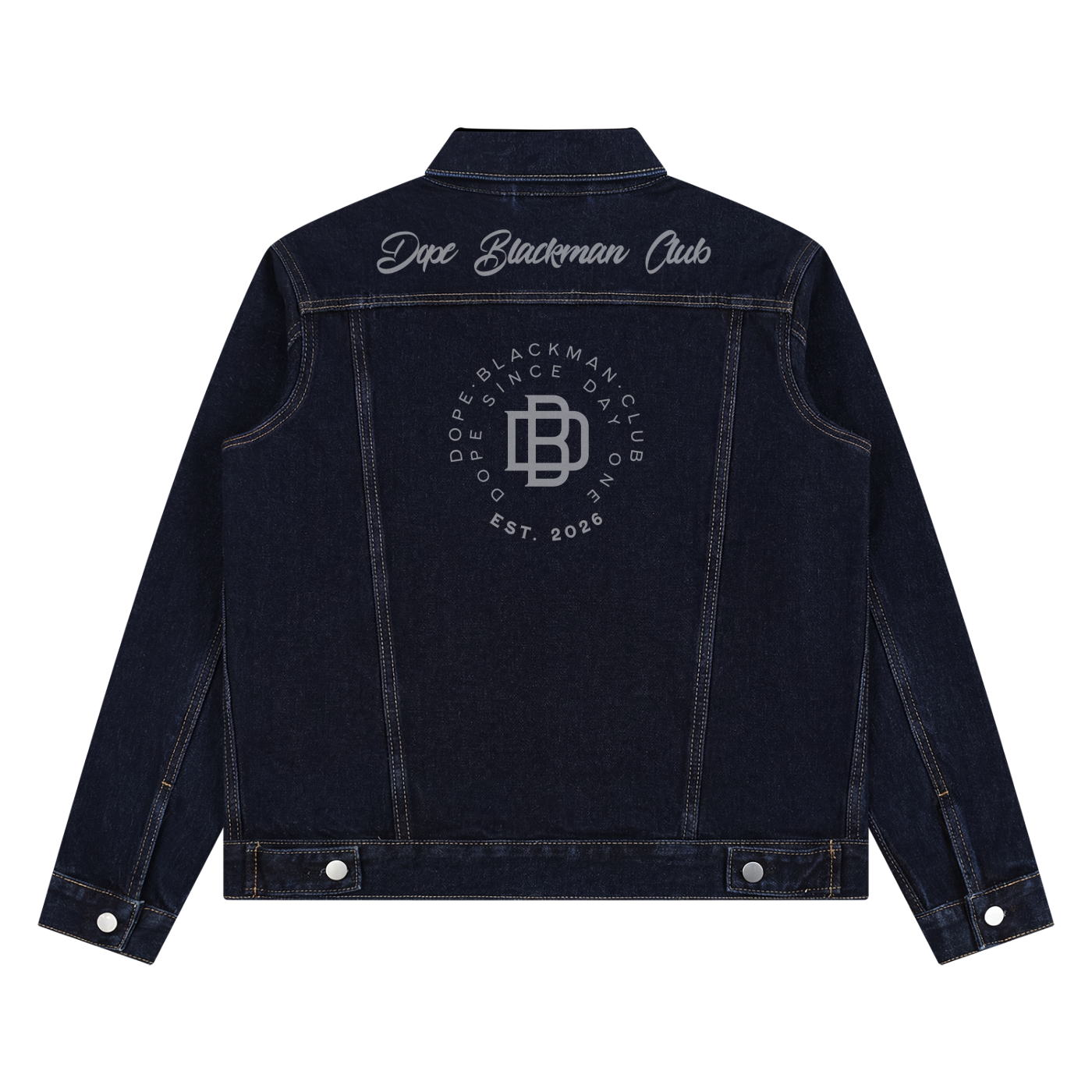 Dope Blackman Club Vintage Wash Denim Jacket
