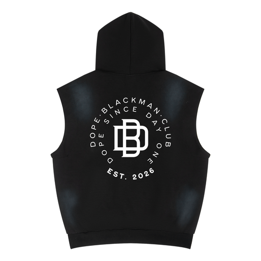 Dope Blackman Club Sleeveless Hoodie