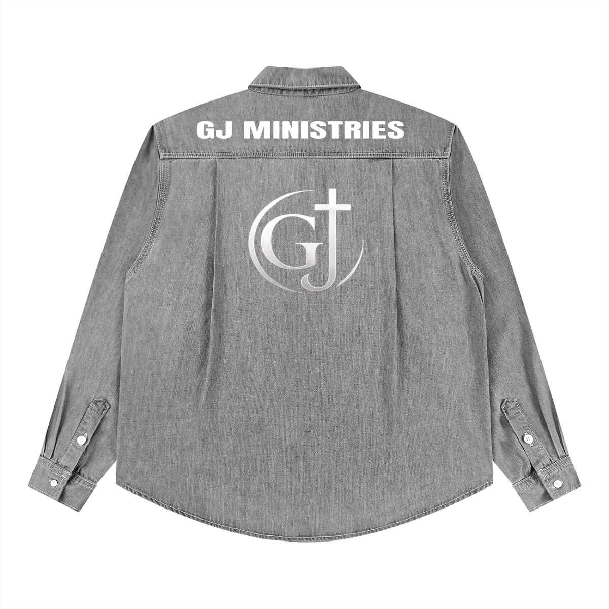 Unisex Vintage Wash Denim Shirt (GJ)