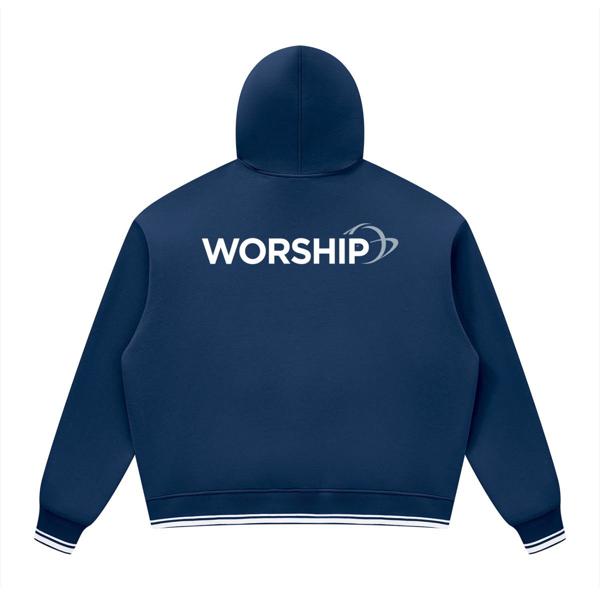 Overcomers Worship Color Block Fleece Hoodie