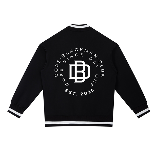Dope Blackman Club Contrast Piping Zip Bomber Jacket