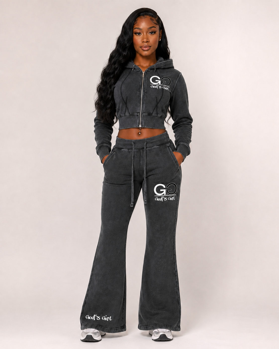 God's Girl Crop Top and Sweatpants Set