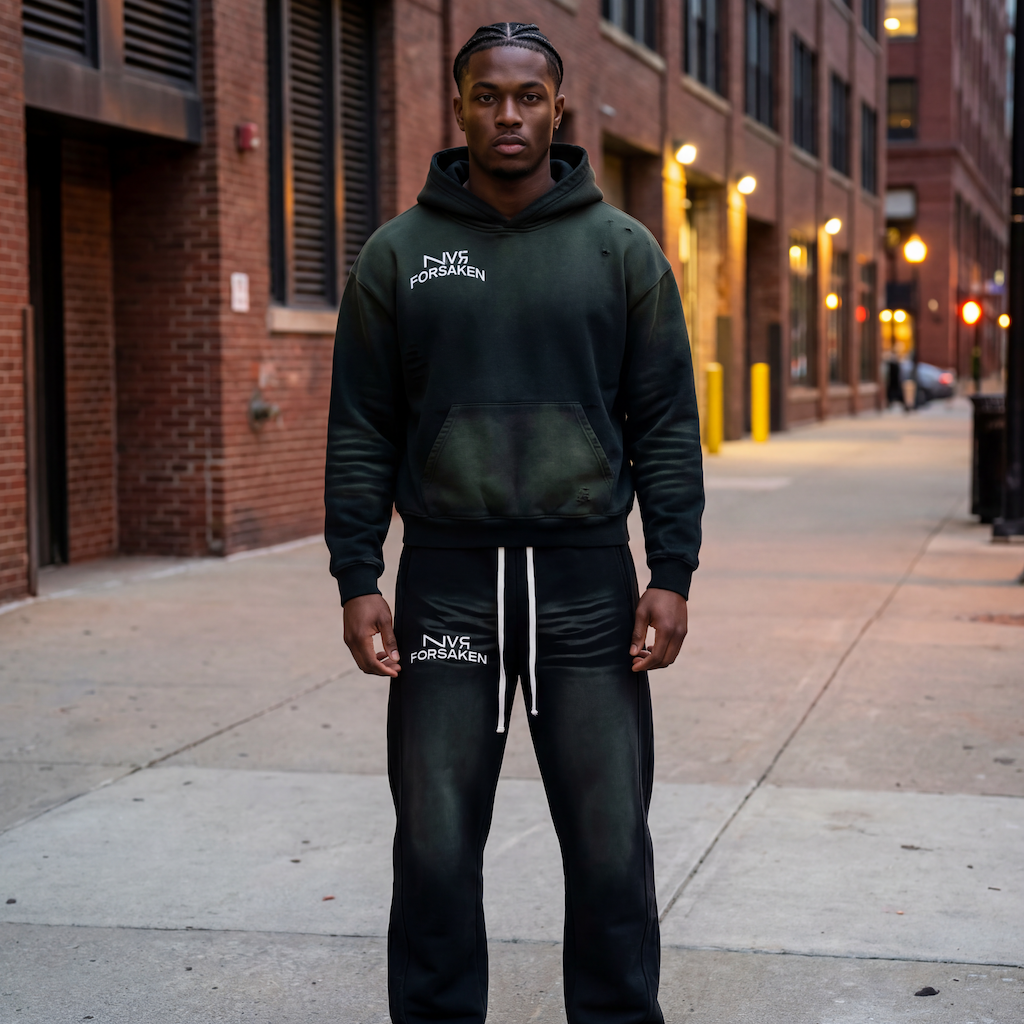 NVR FORSAKEN SUNFADE BOXY SWEATSUIT