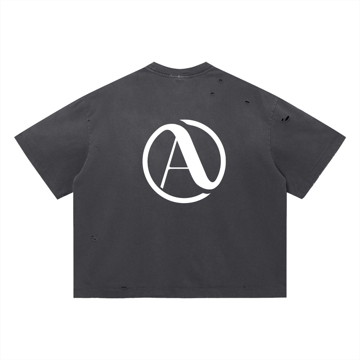 Vintage Washed Distressed Boxy Oversized T-Shirt
