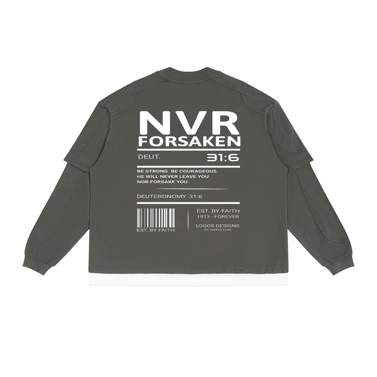 Unisex Paneled Layer Color Block T-Shirt