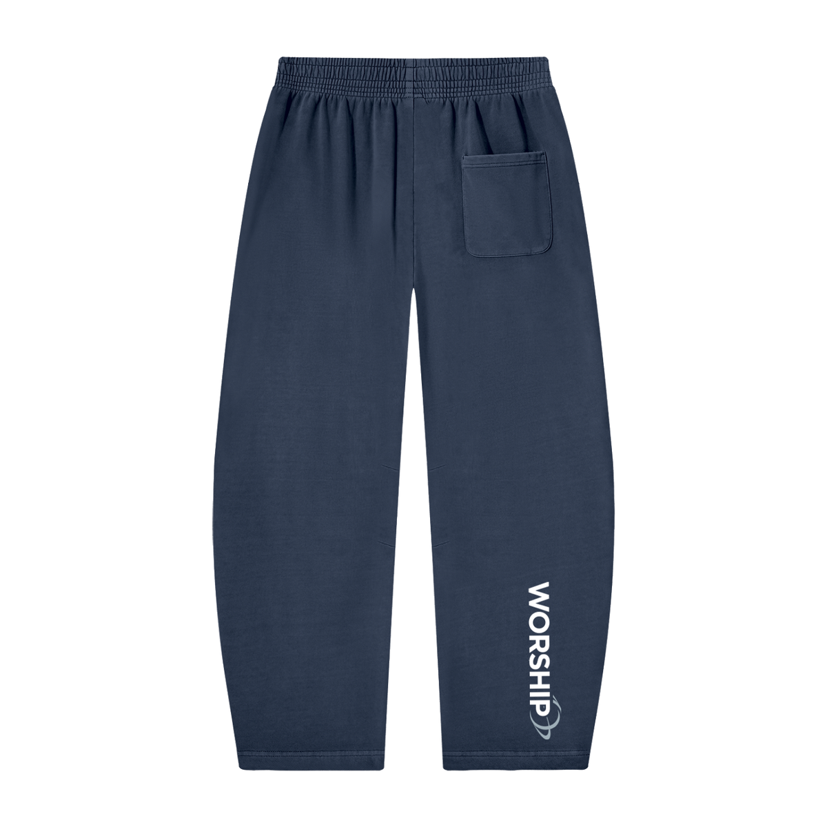 Overcomers Worship Vintage Washed Barrel Leg Sweatpants