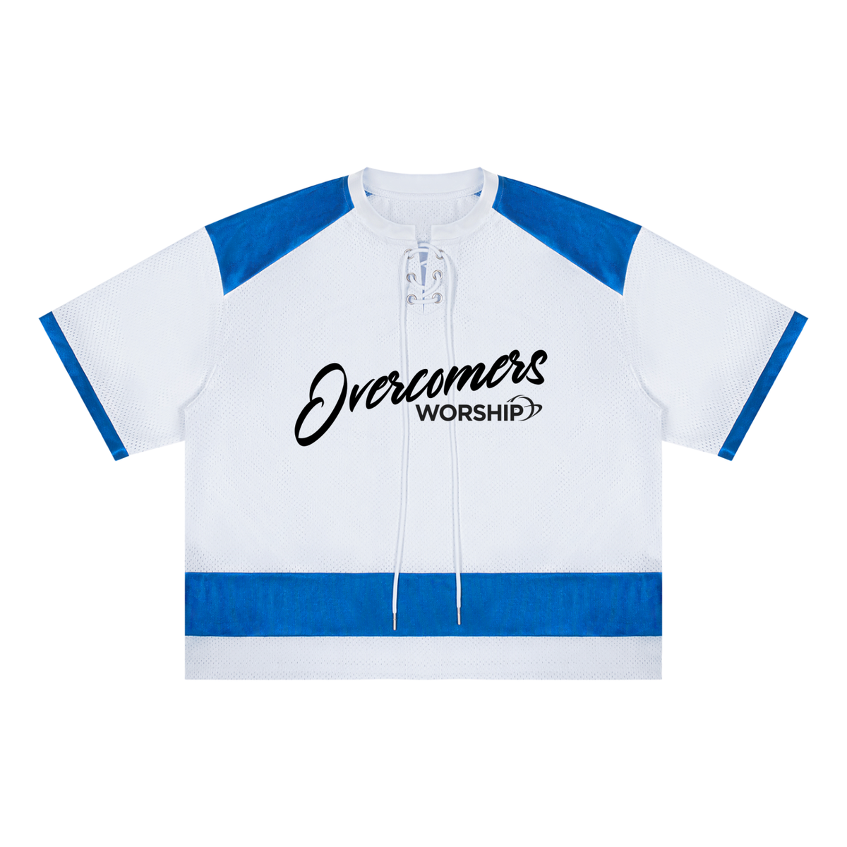 Overcomers Unisex Raglan Sleeve Mesh Boxy T-Shirt