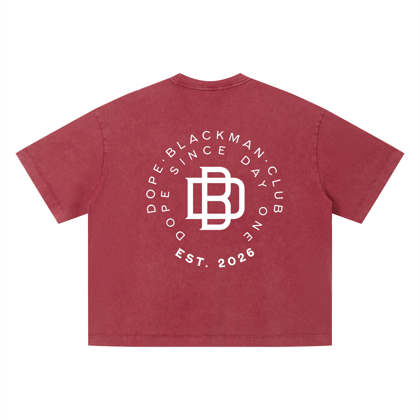 Dope Blackman Club Unisex Vintage Wash Boxy T-Shirt
