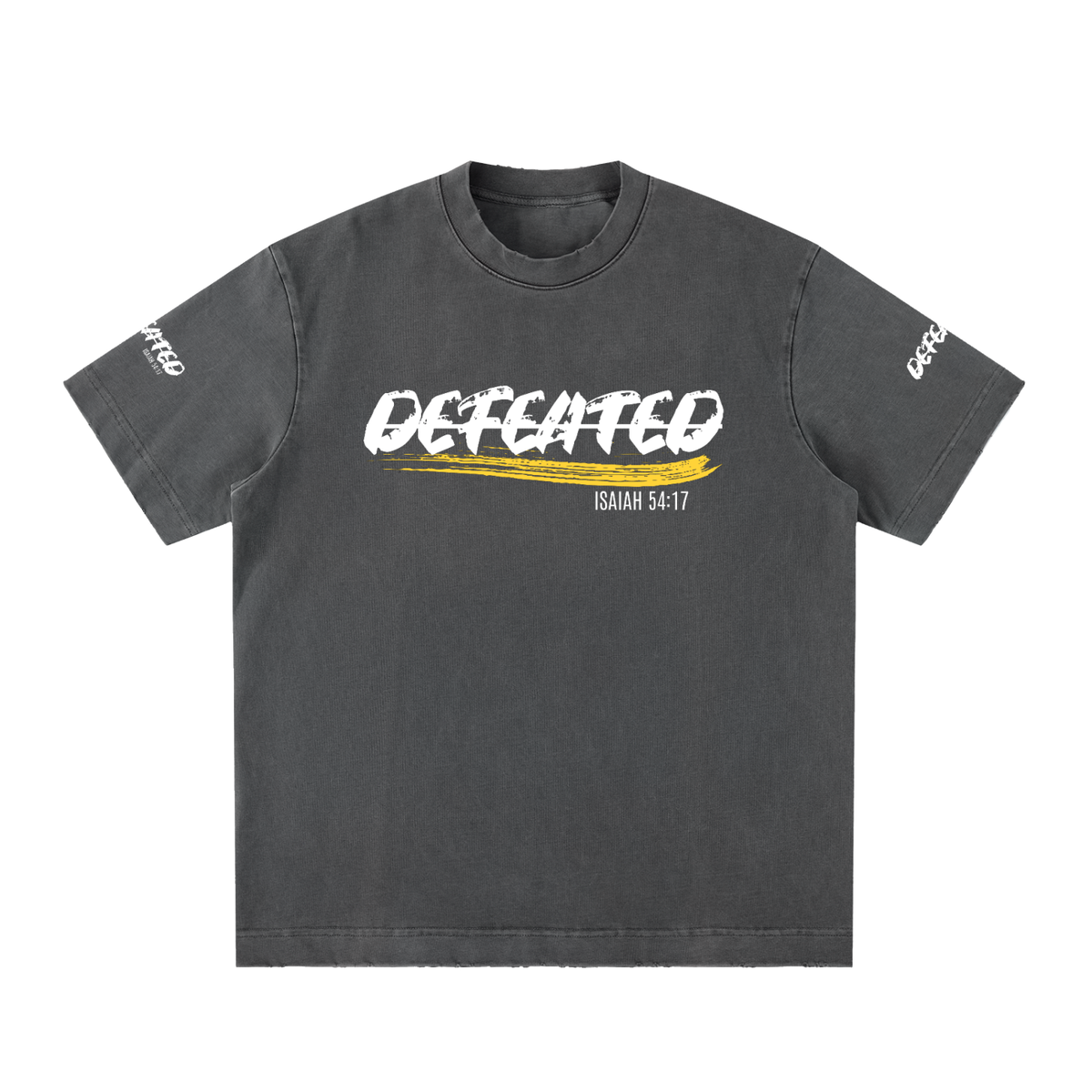 Heavyweight Vintage Washed Frayed T-Shirt (Undefeated)