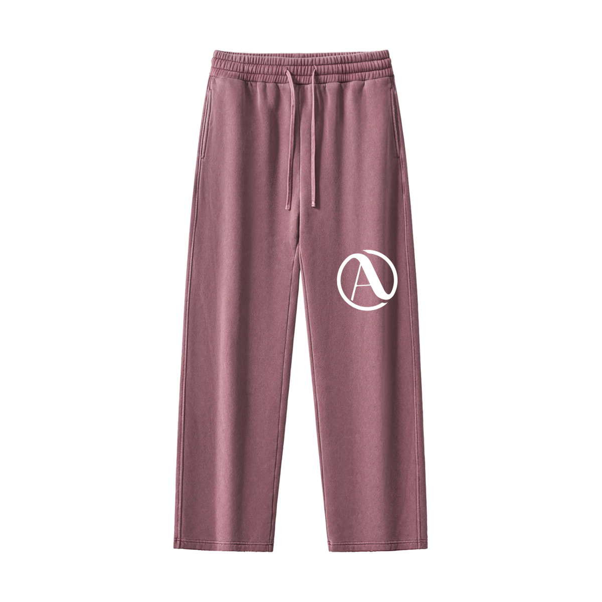 Frayed Enzyme Washed Fleece Sweatpants