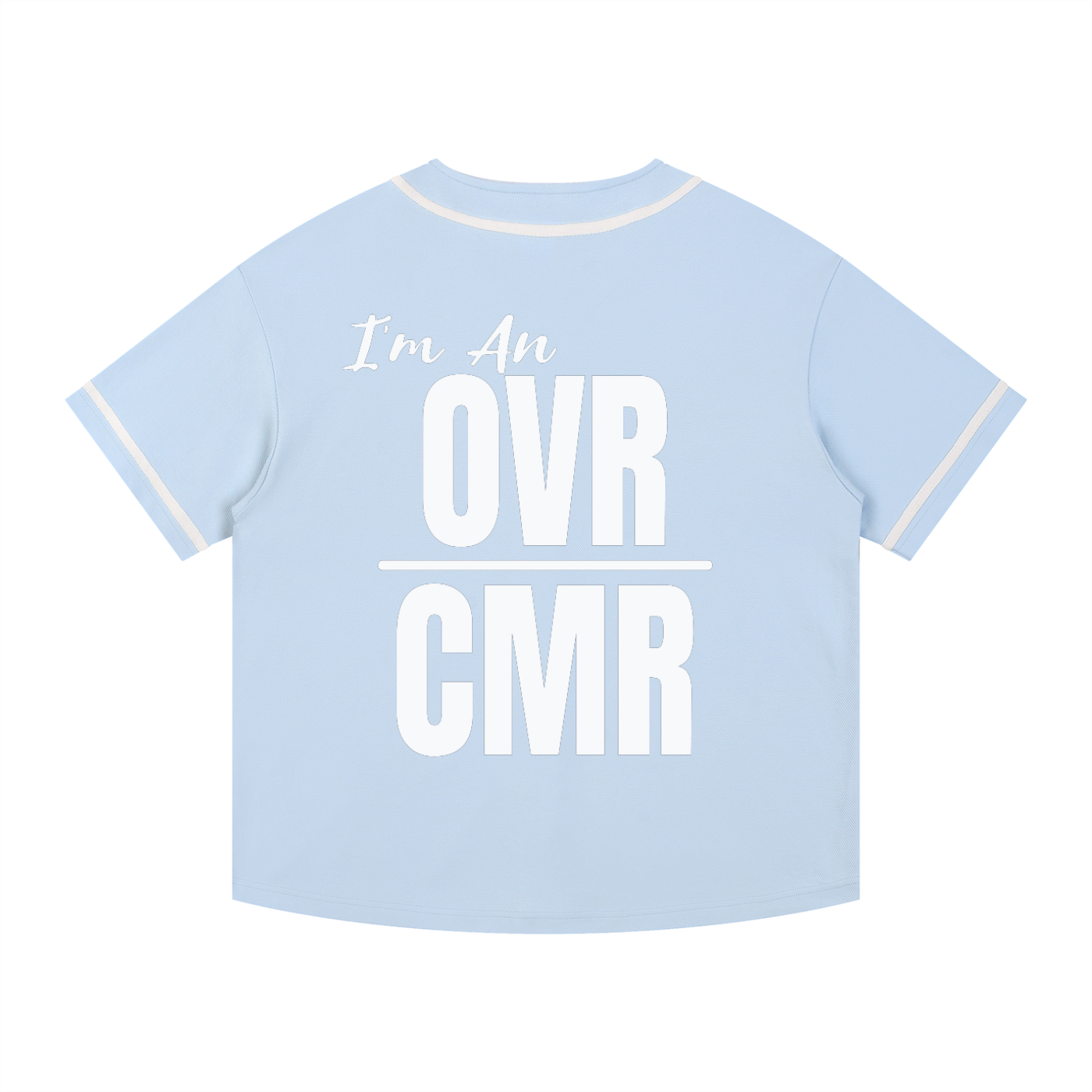 Overcomers Worship — Contrast Piped Button-Up Jersey
