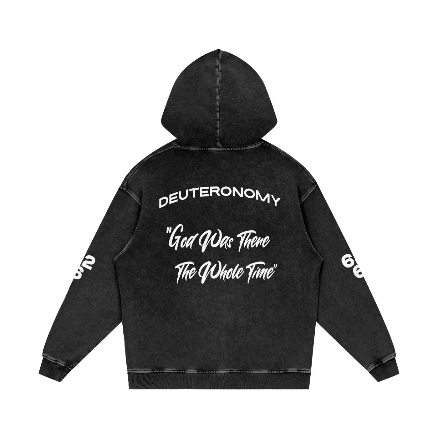 Snow Washed Loose Cotton Hoodie