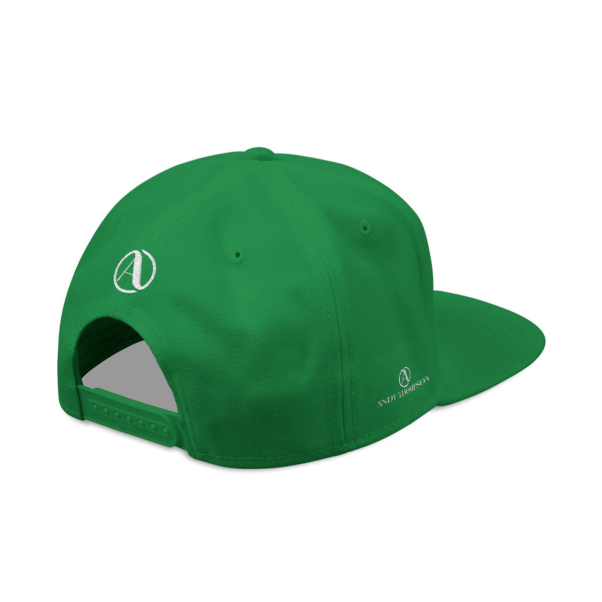 Embroidered A Circle Snapback Hat — Distressed Logo Streetwear Cap