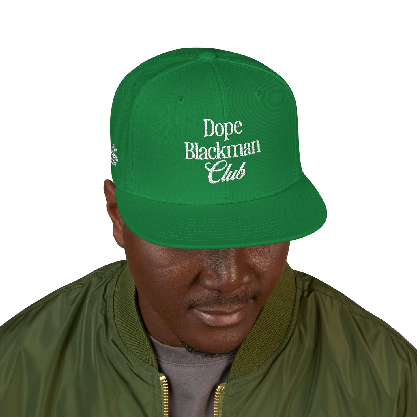 Snapback Hat — "Dope Blackman Club" Embroidered Streetwear Cap