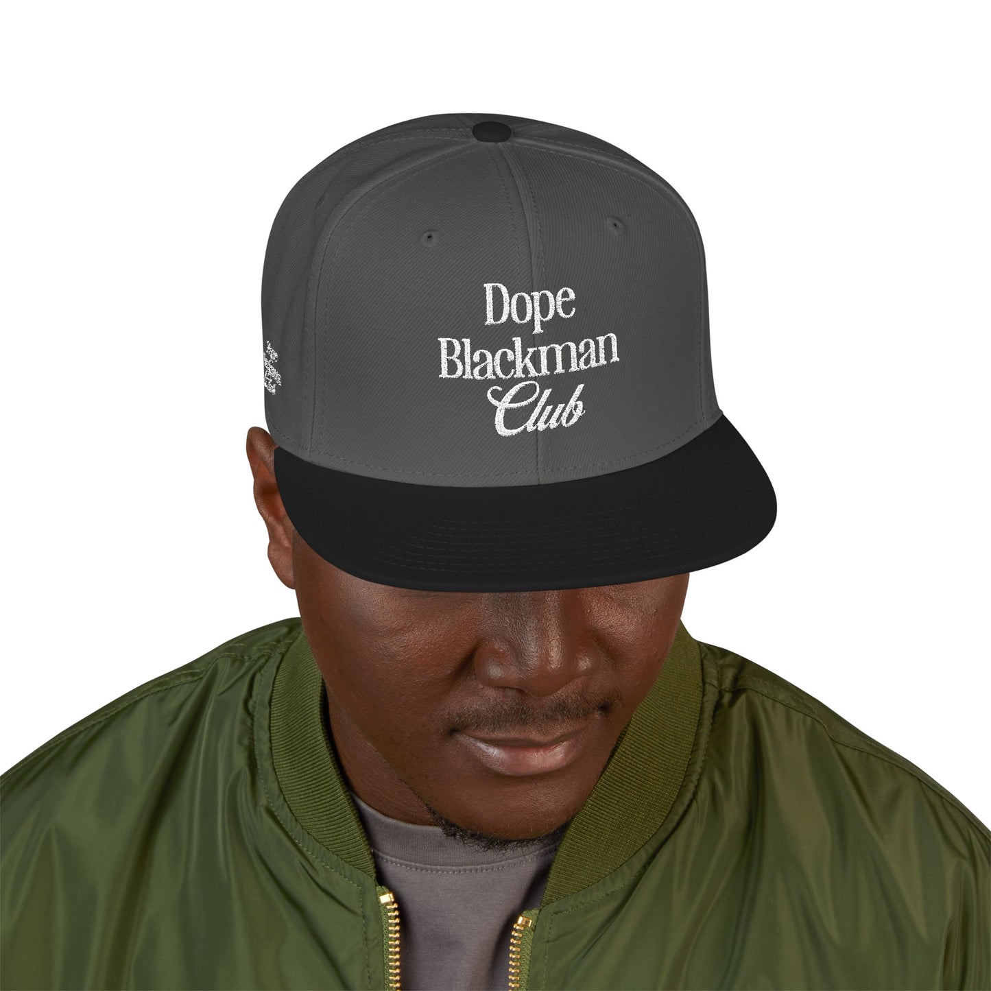 Snapback Hat — "Dope Blackman Club" Embroidered Streetwear Cap