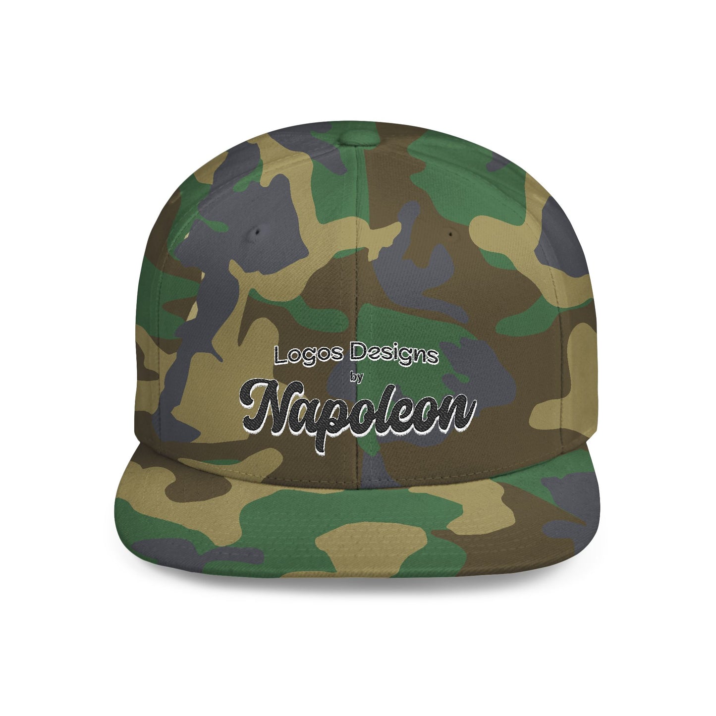 Napoleon Logo Flat Bill Snapback Hat