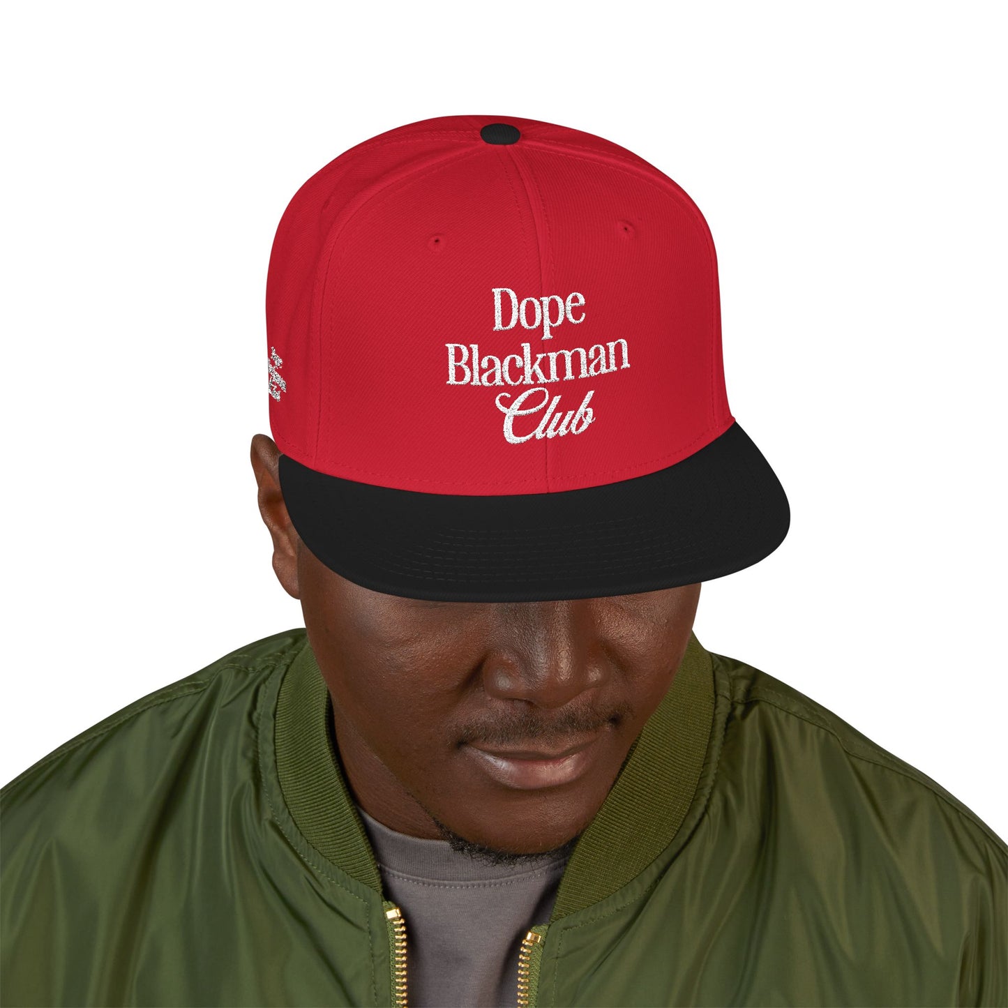 Snapback Hat — "Dope Blackman Club" Embroidered Streetwear Cap
