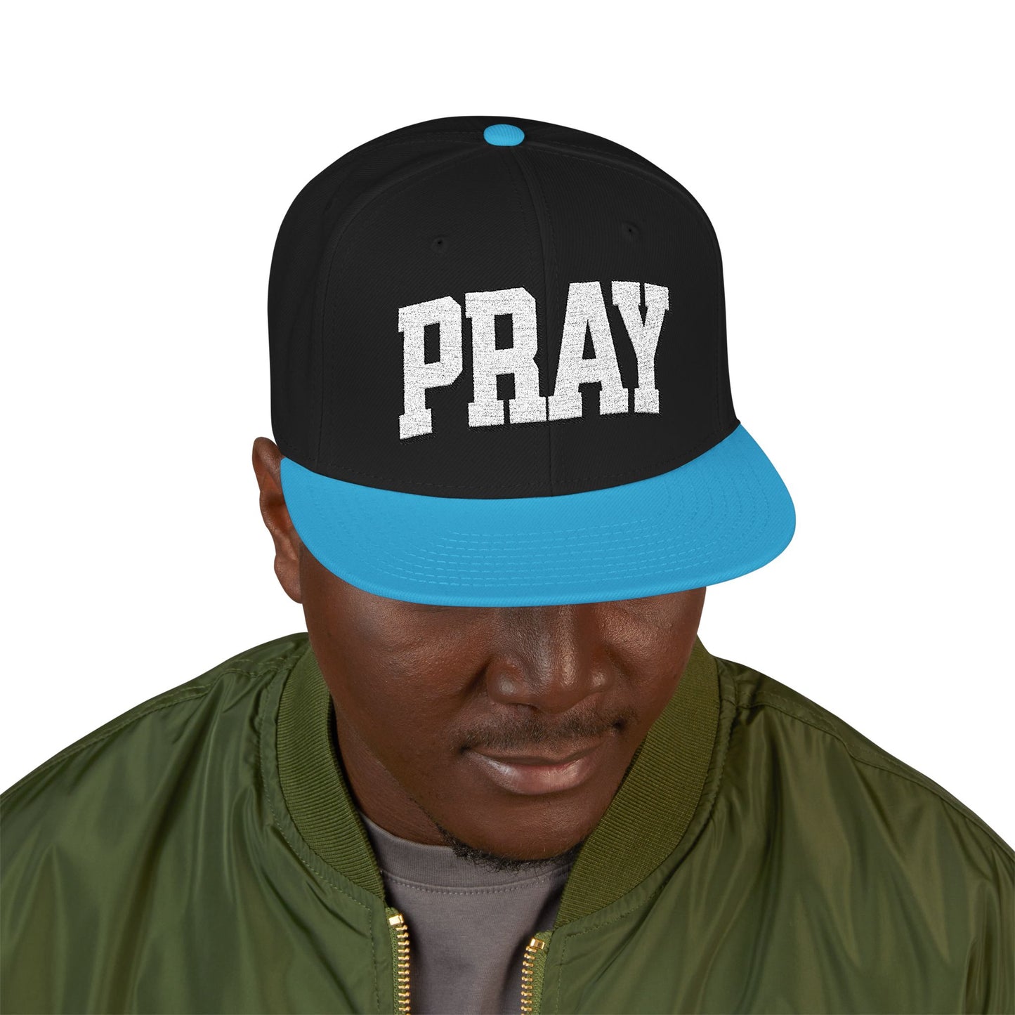 Embroidered PRAY Snapback