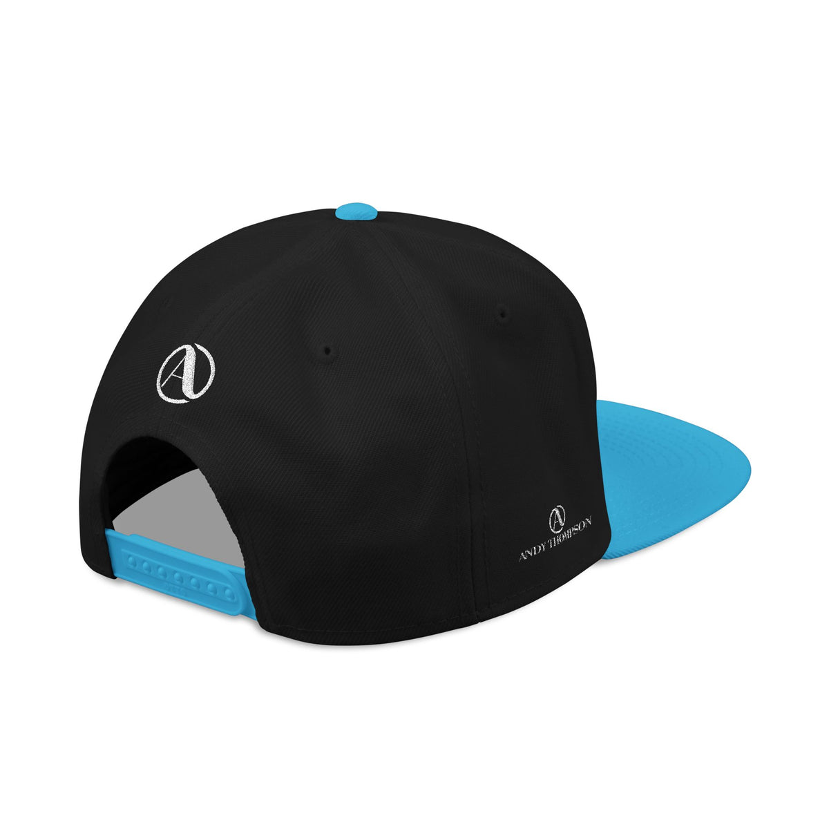 Embroidered A Circle Snapback Hat — Distressed Logo Streetwear Cap