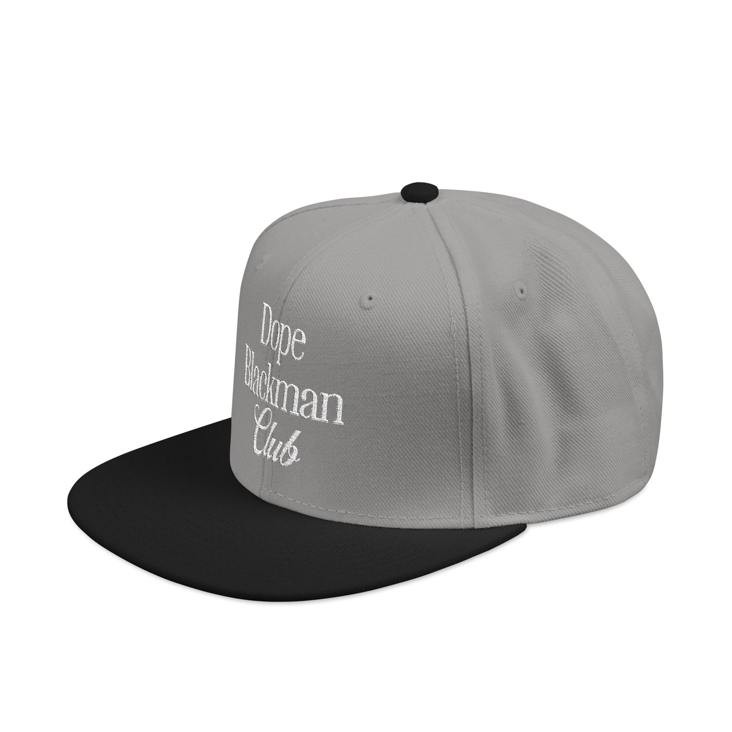 Snapback Hat — "Dope Blackman Club" Embroidered Streetwear Cap