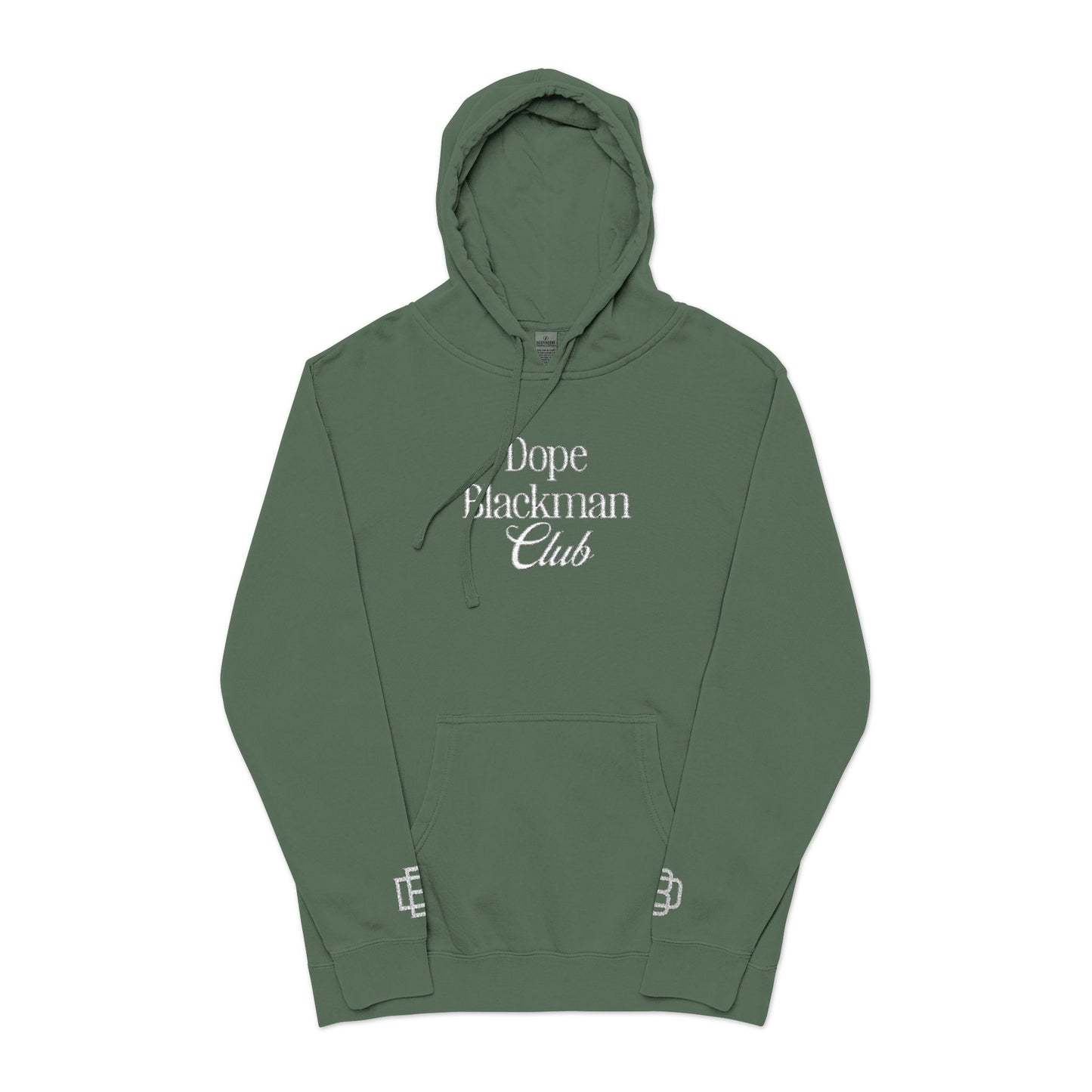 Hoodie — Dope Blackman Club Pigment-Dyed Pullover