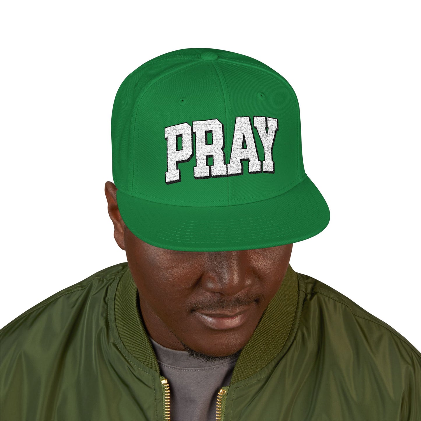 Embroidered PRAY Snapback