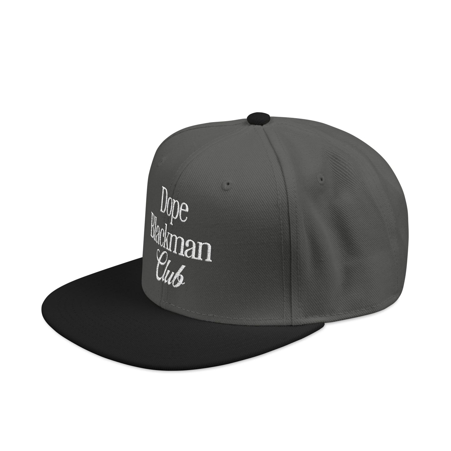 Snapback Hat — "Dope Blackman Club" Embroidered Streetwear Cap