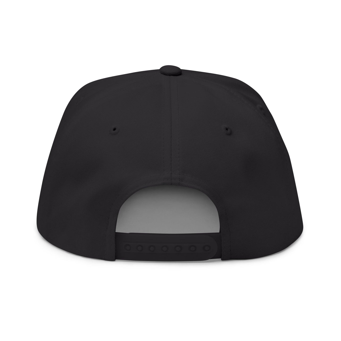 MS Embroidered Gold Monogram Flat Bill Cap