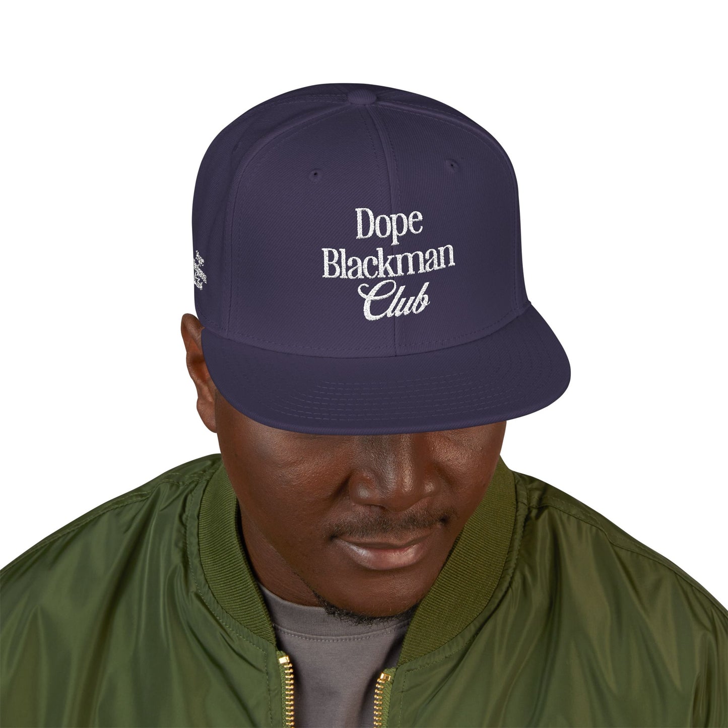 Snapback Hat — "Dope Blackman Club" Embroidered Streetwear Cap