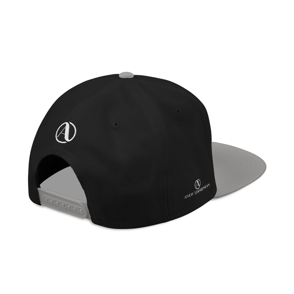 Embroidered A Circle Snapback Hat — Distressed Logo Streetwear Cap