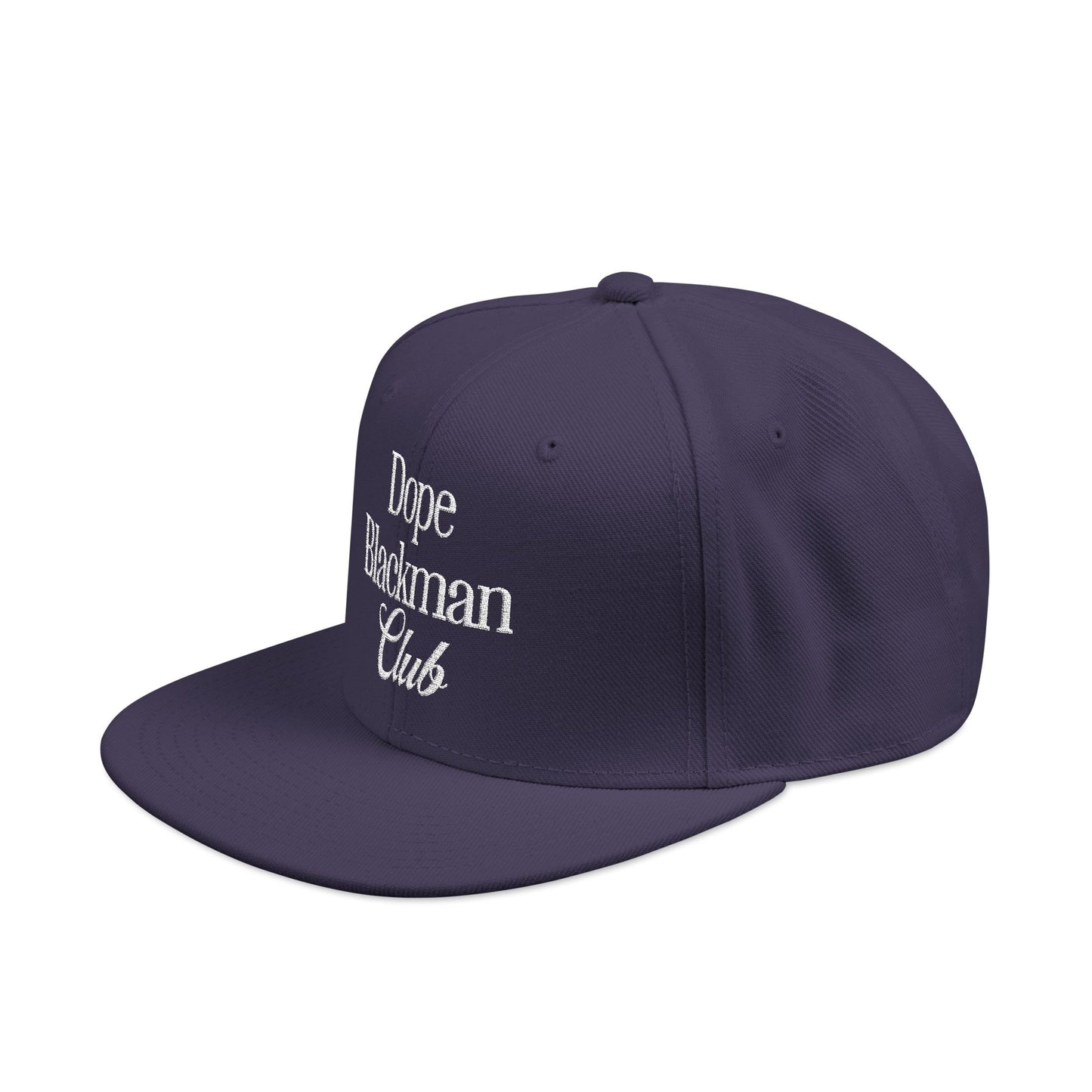 Snapback Hat — "Dope Blackman Club" Embroidered Streetwear Cap