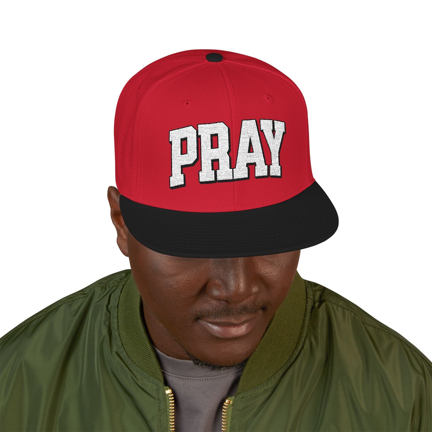Embroidered PRAY Snapback