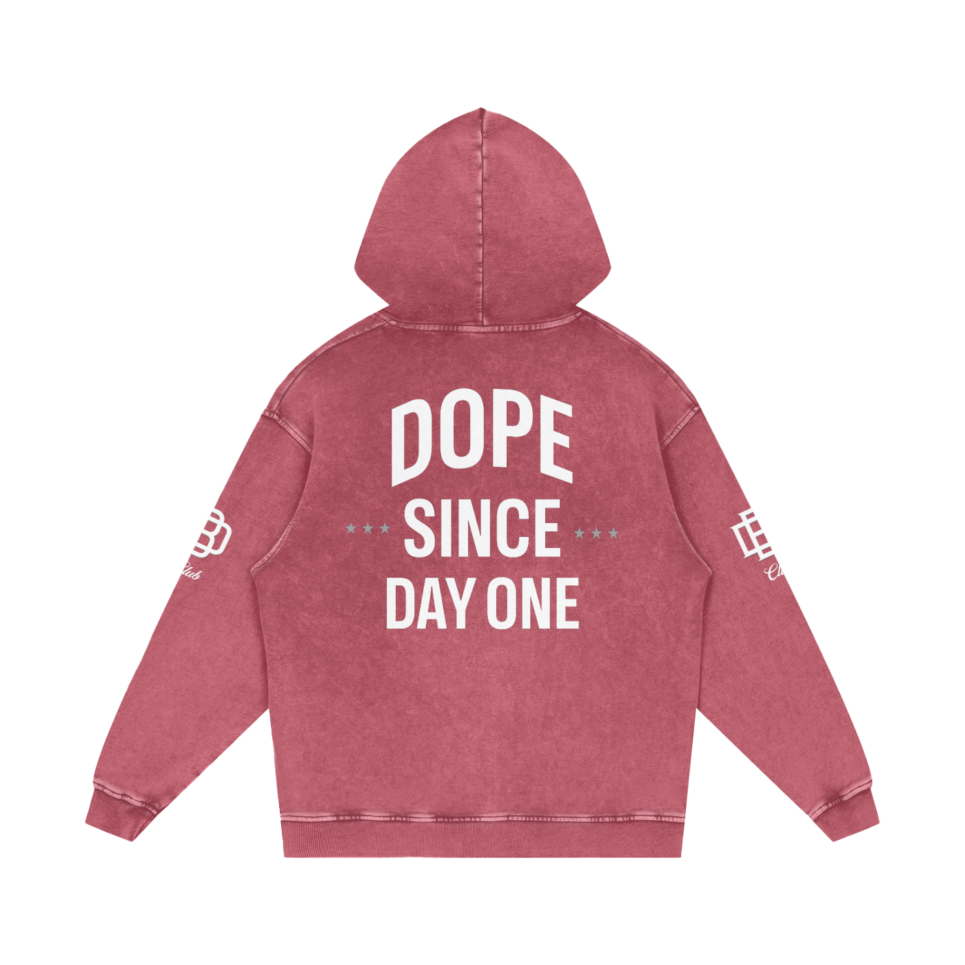 Snow Washed Loose Cotton Hoodie