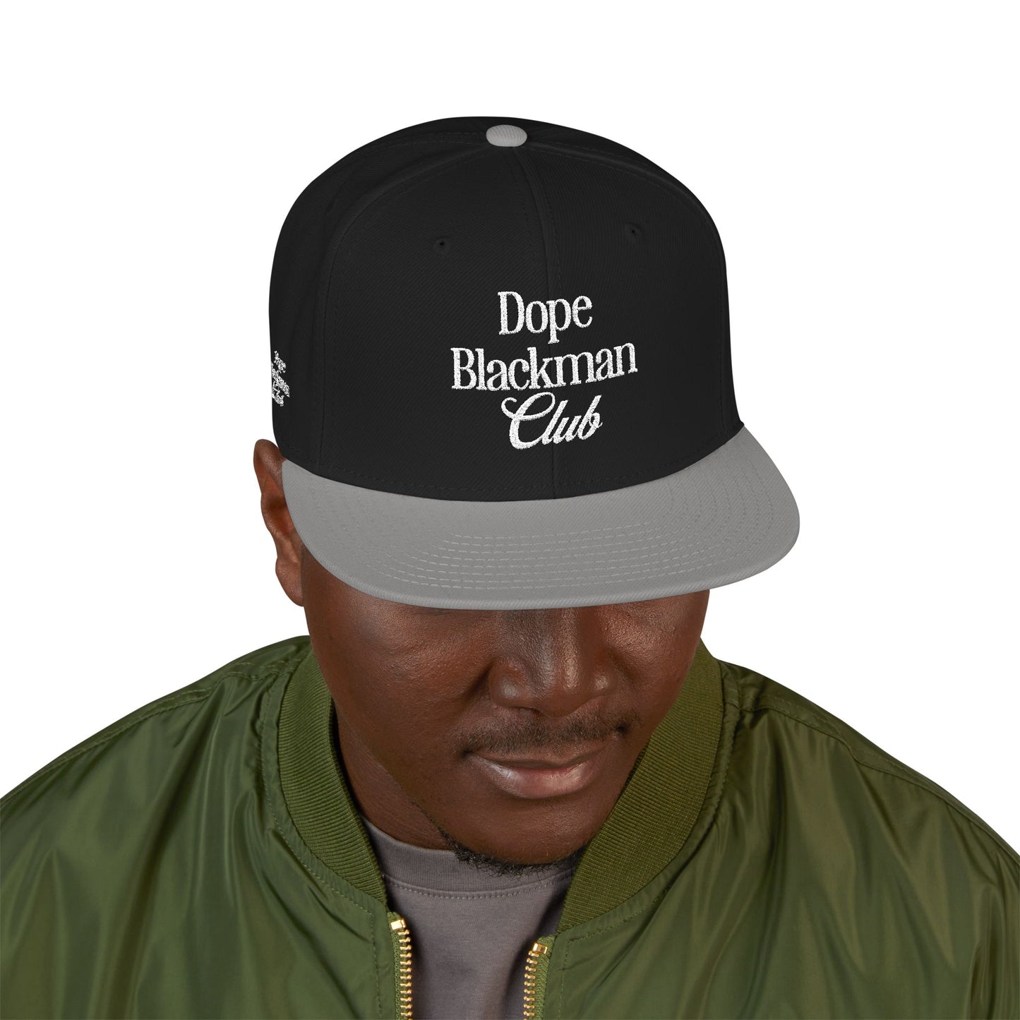 Snapback Hat — "Dope Blackman Club" Embroidered Streetwear Cap