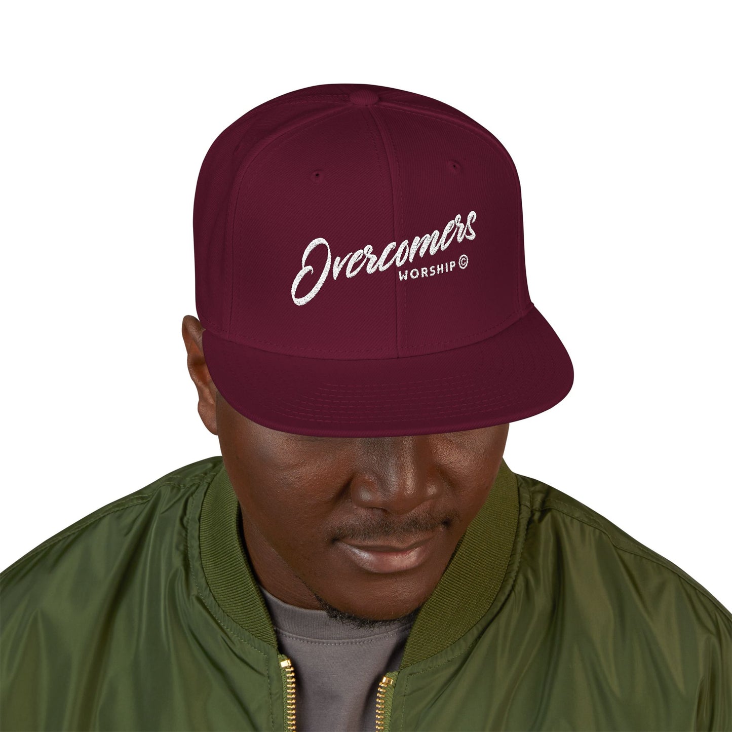 Embroidered 'Dreamers' Snapback Hat – Flat Brim Adjustable Cap