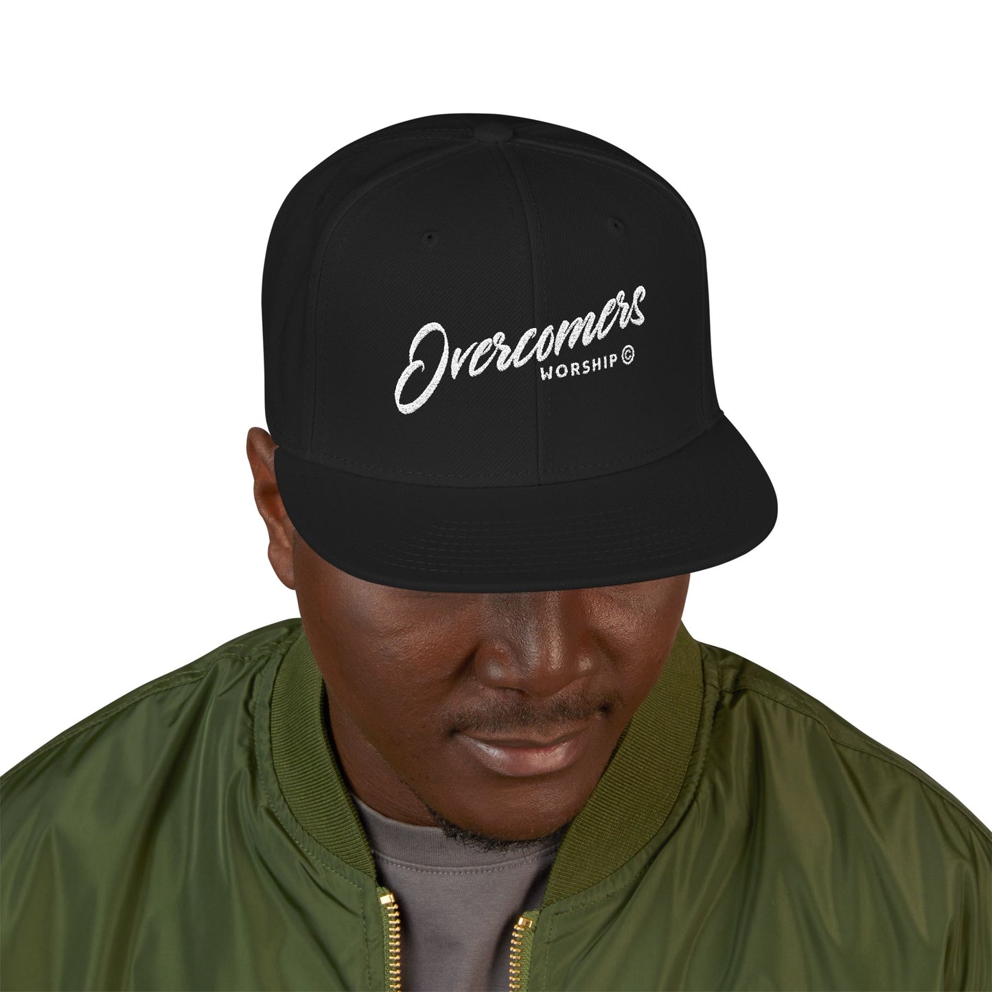 Embroidered 'Dreamers' Snapback Hat – Flat Brim Adjustable Cap