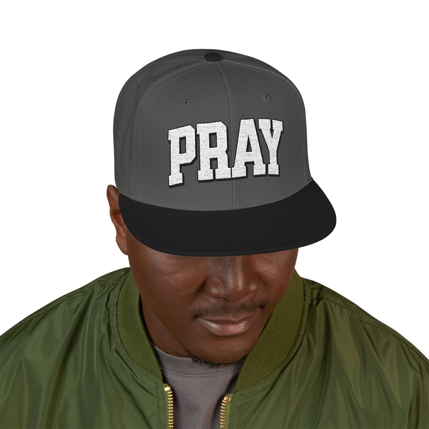 Embroidered PRAY Snapback