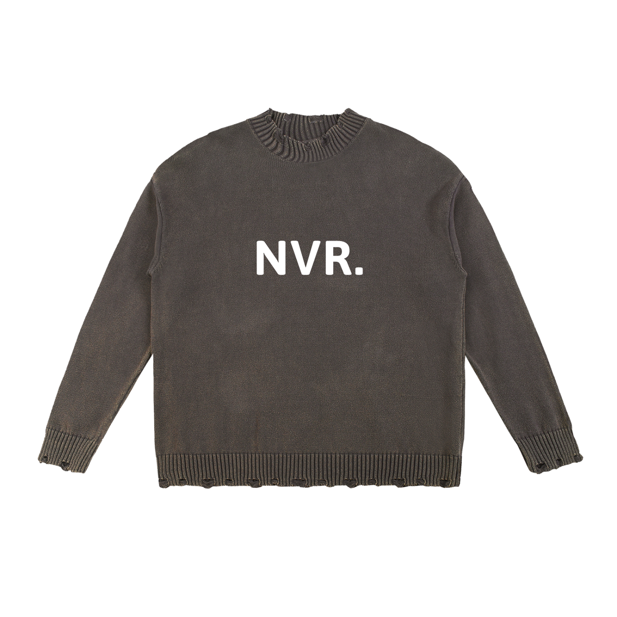 Vintage Washed Hand-Frayed Sweater