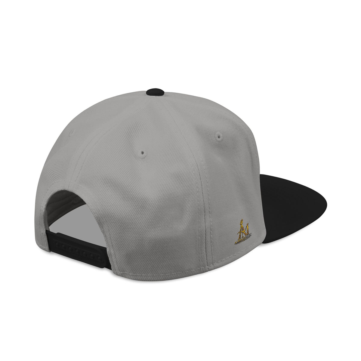 Embroidered Gold 'A' Logo Snapback Hat — Urban Music Streetwear Cap (AM)