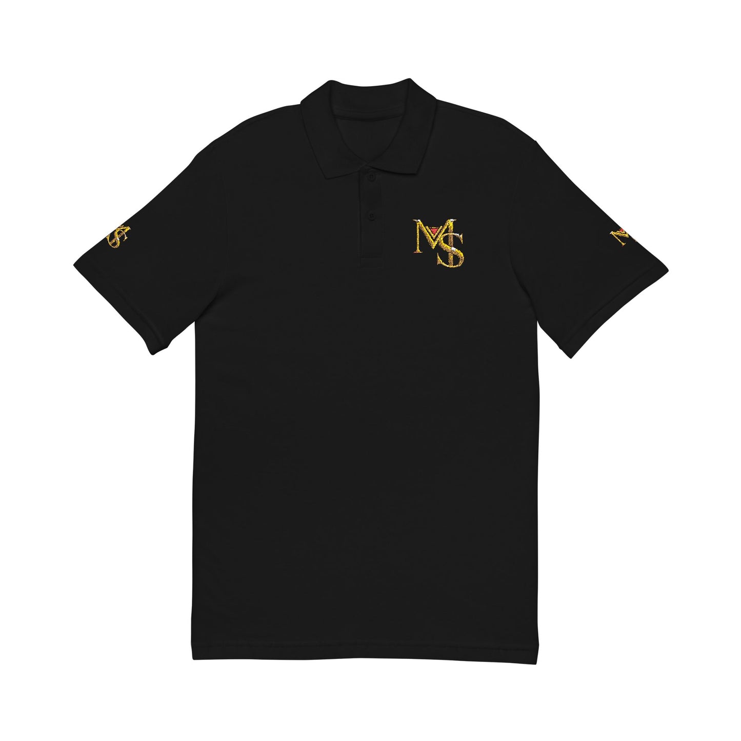 Embroidered Gold Bee Polo