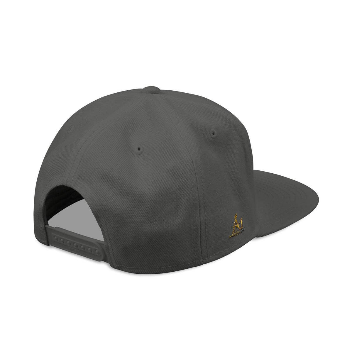 Embroidered Gold 'A' Logo Snapback Hat — Urban Music Streetwear Cap (AM)