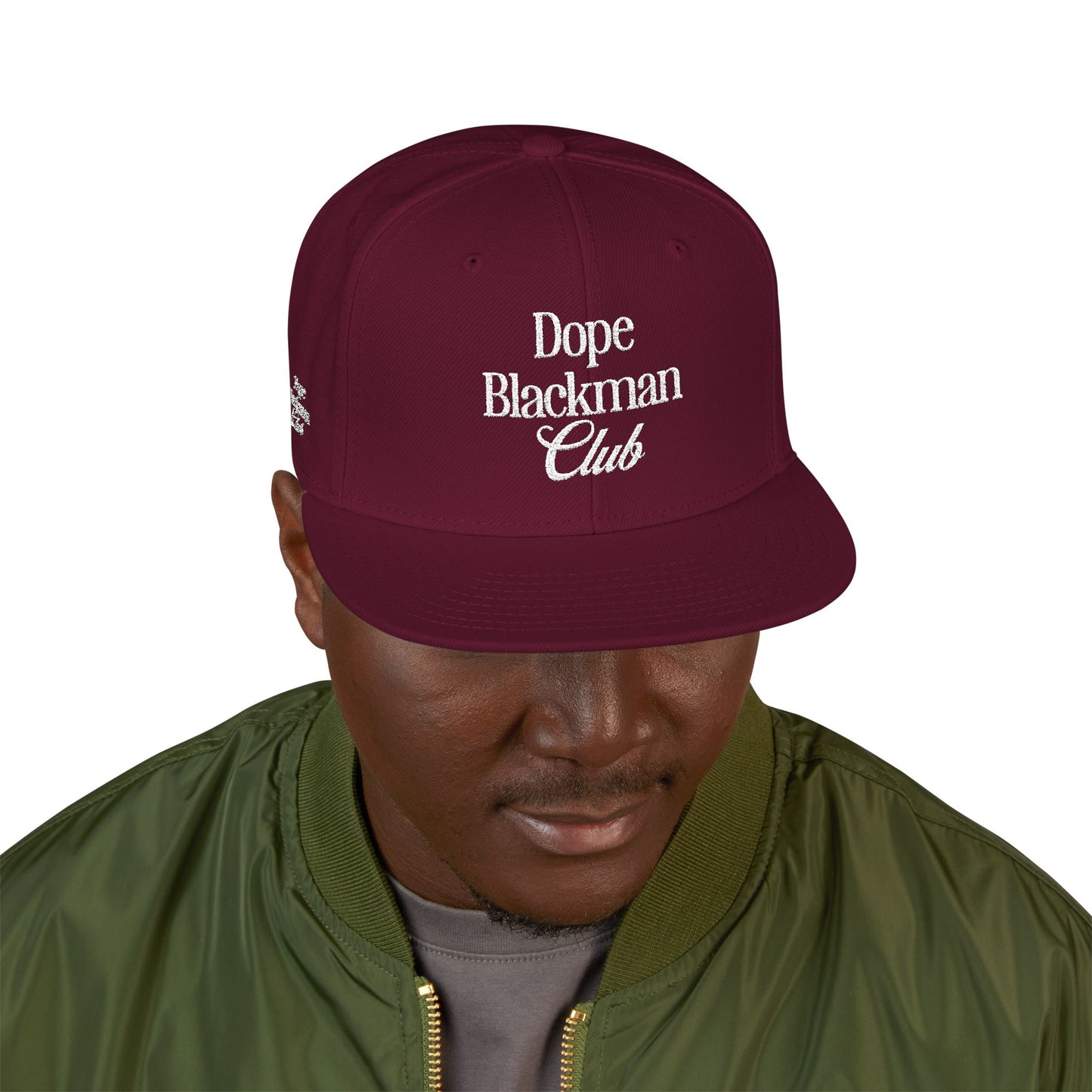 Snapback Hat — "Dope Blackman Club" Embroidered Streetwear Cap