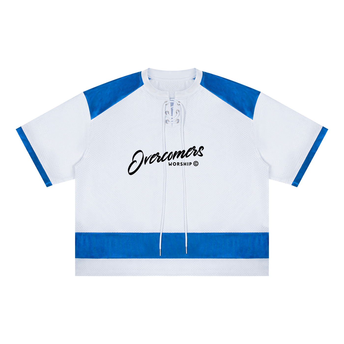 Overcomers Unisex Raglan Sleeve Mesh Boxy T-Shirt