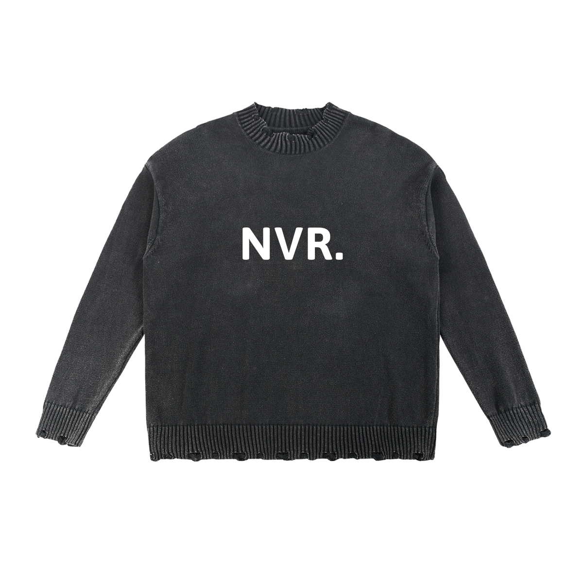 Vintage Washed Hand-Frayed Sweater