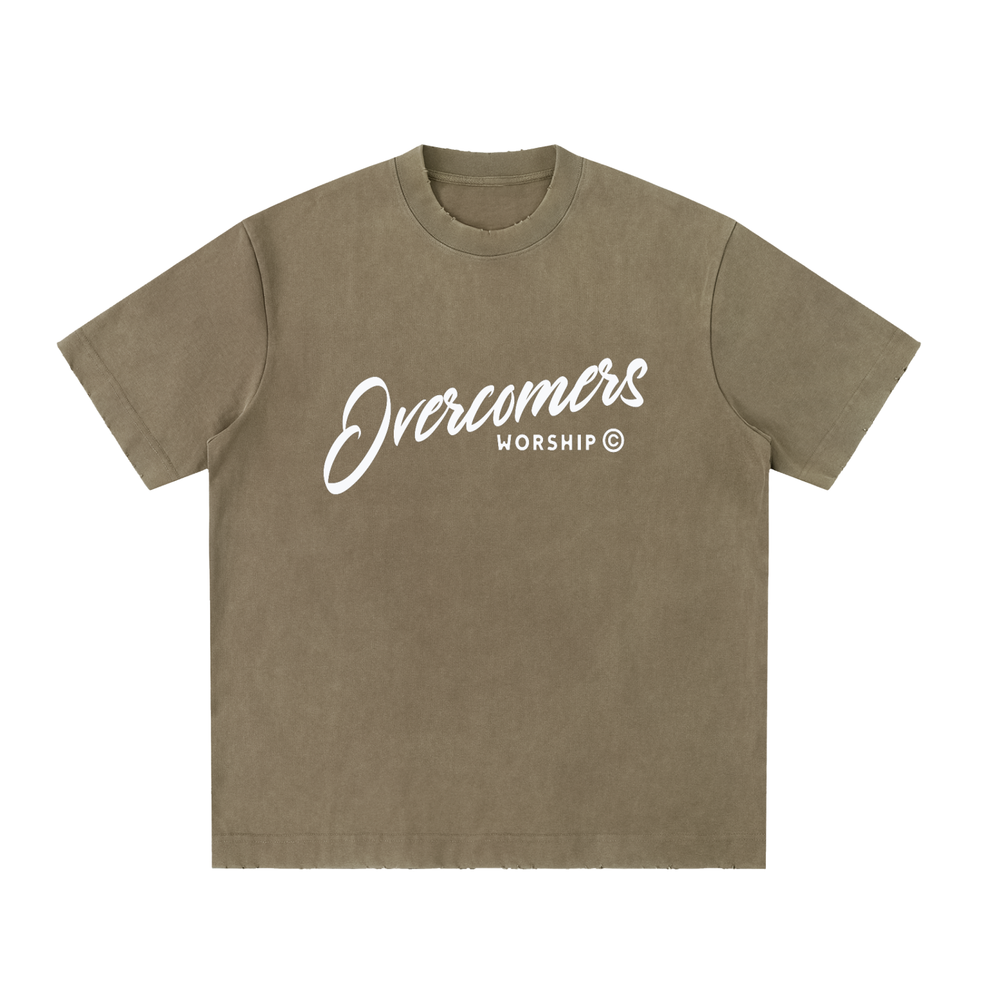 Overcomers Worship Team Tee – Heavyweight Frayed Edition