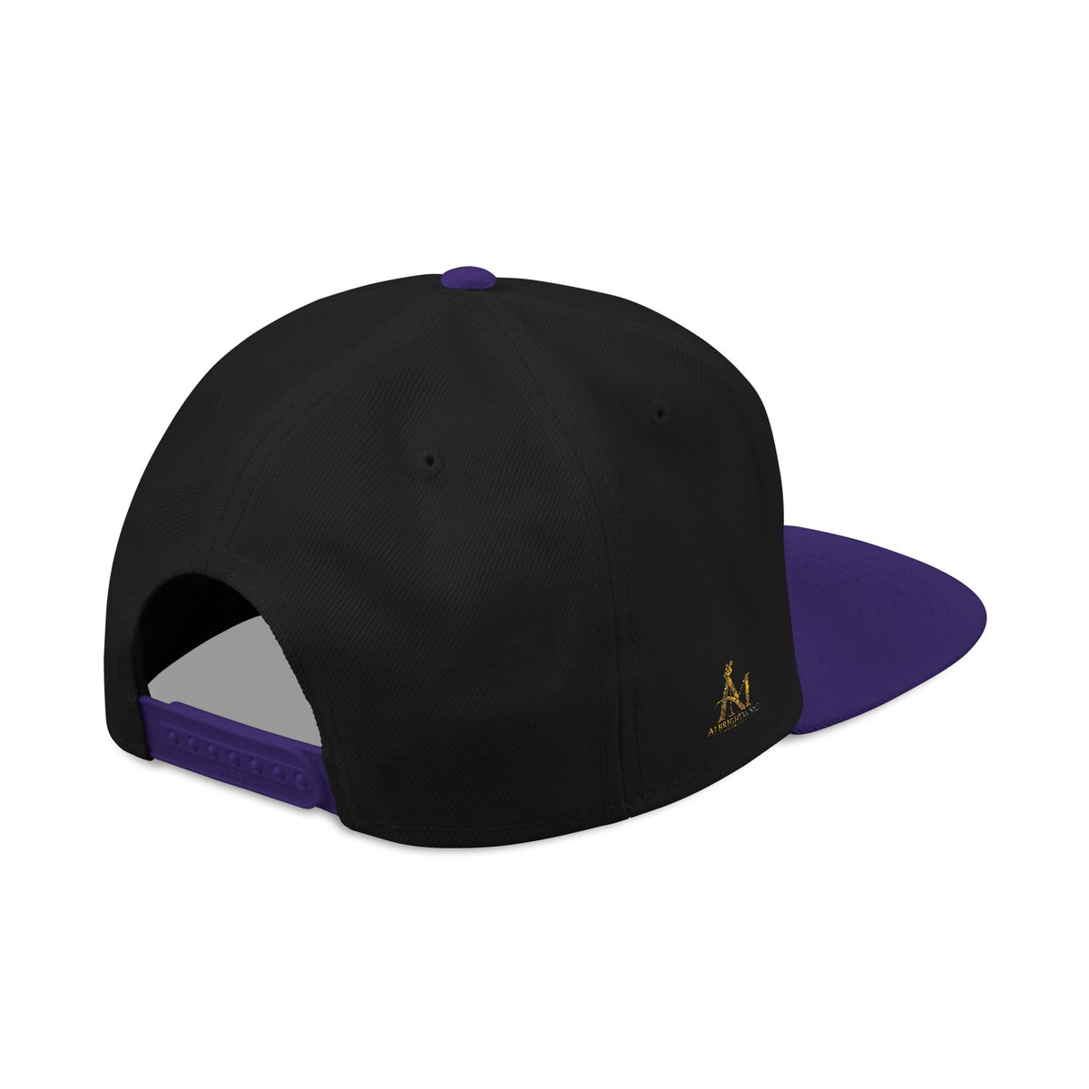 Embroidered Gold 'A' Logo Snapback Hat — Urban Music Streetwear Cap (AM)