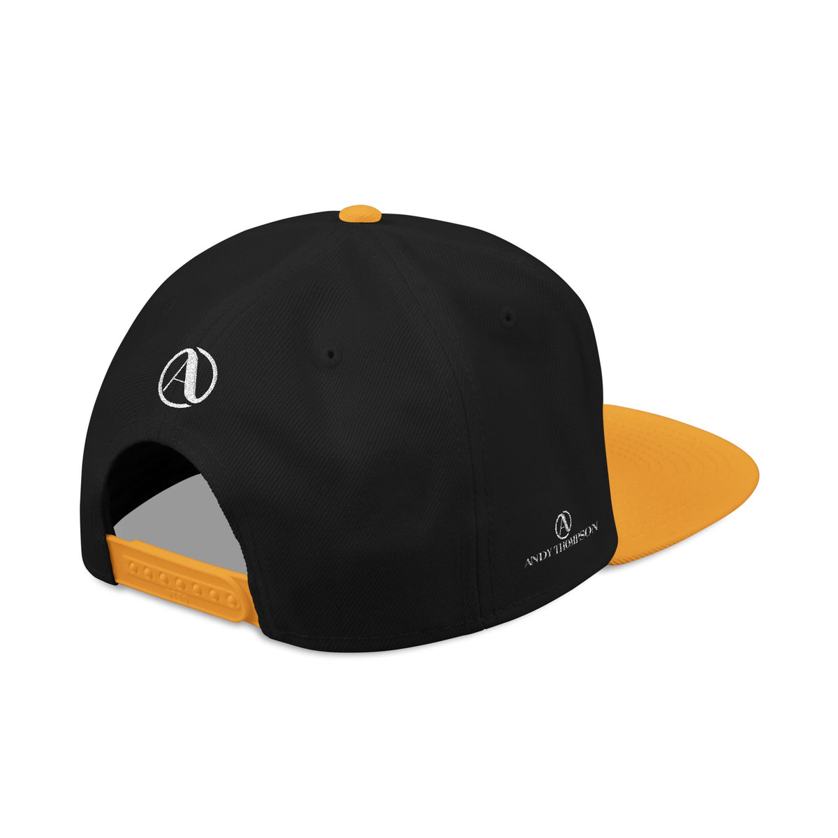 Embroidered A Circle Snapback Hat — Distressed Logo Streetwear Cap