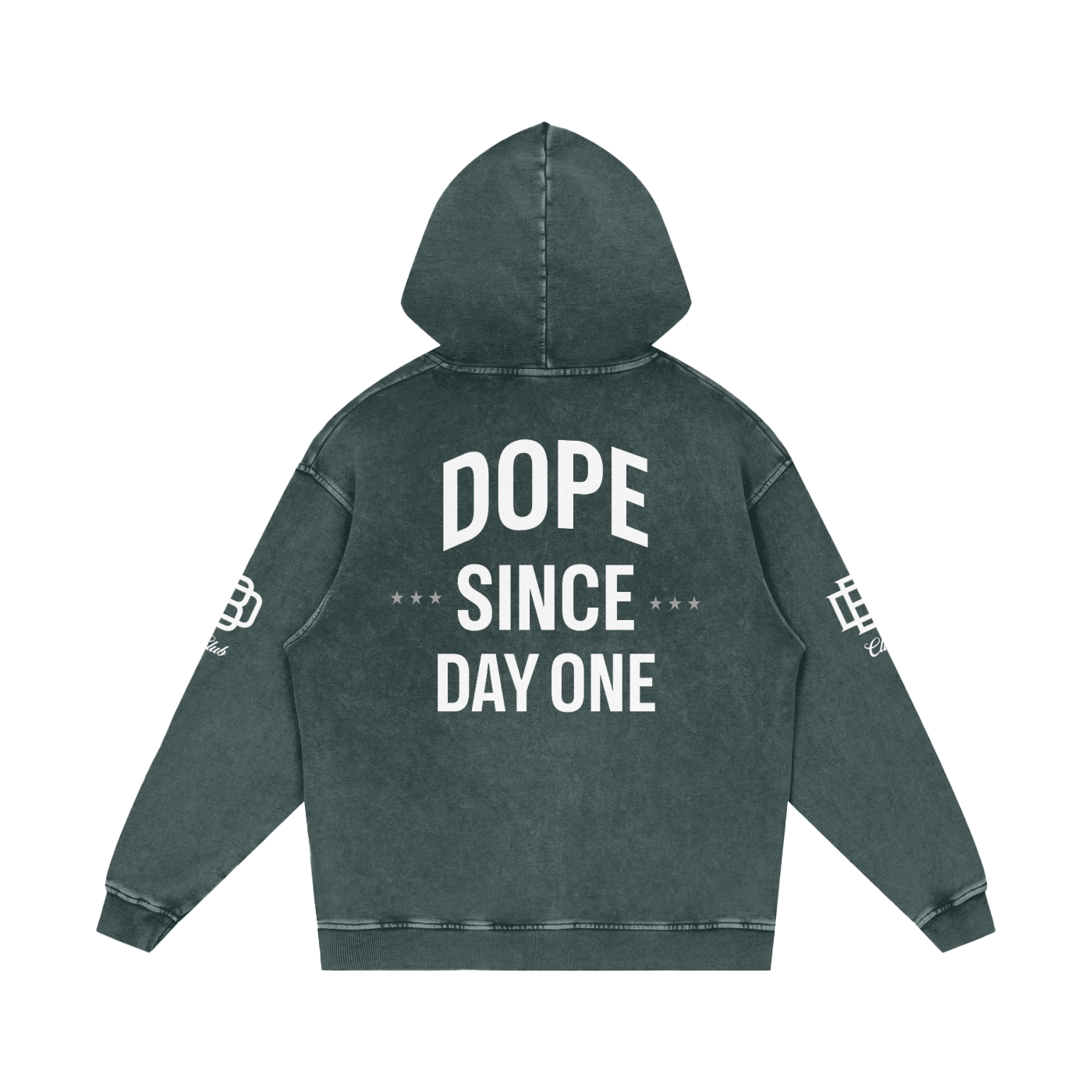 Snow Washed Loose Cotton Hoodie