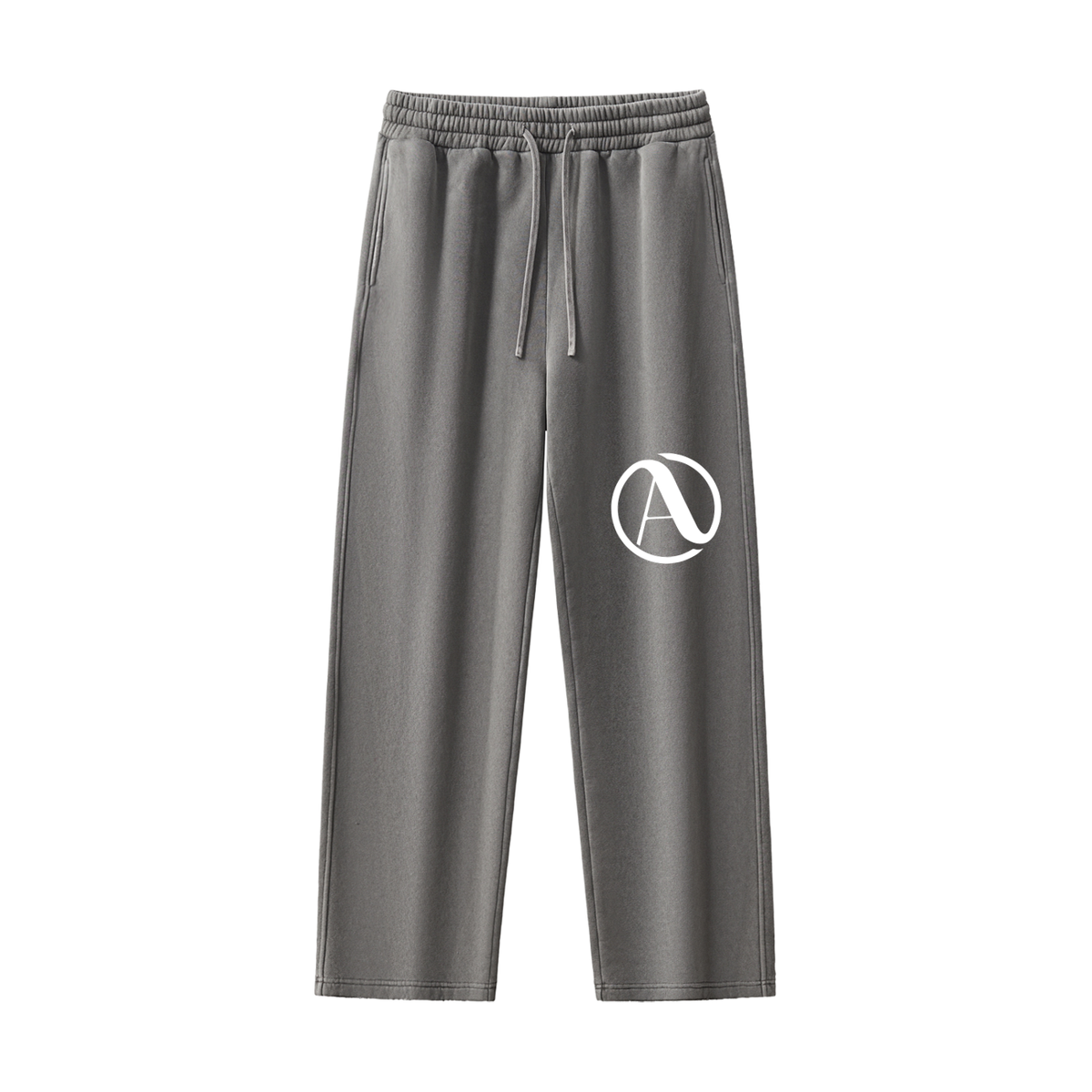 Frayed Enzyme Washed Fleece Sweatpants