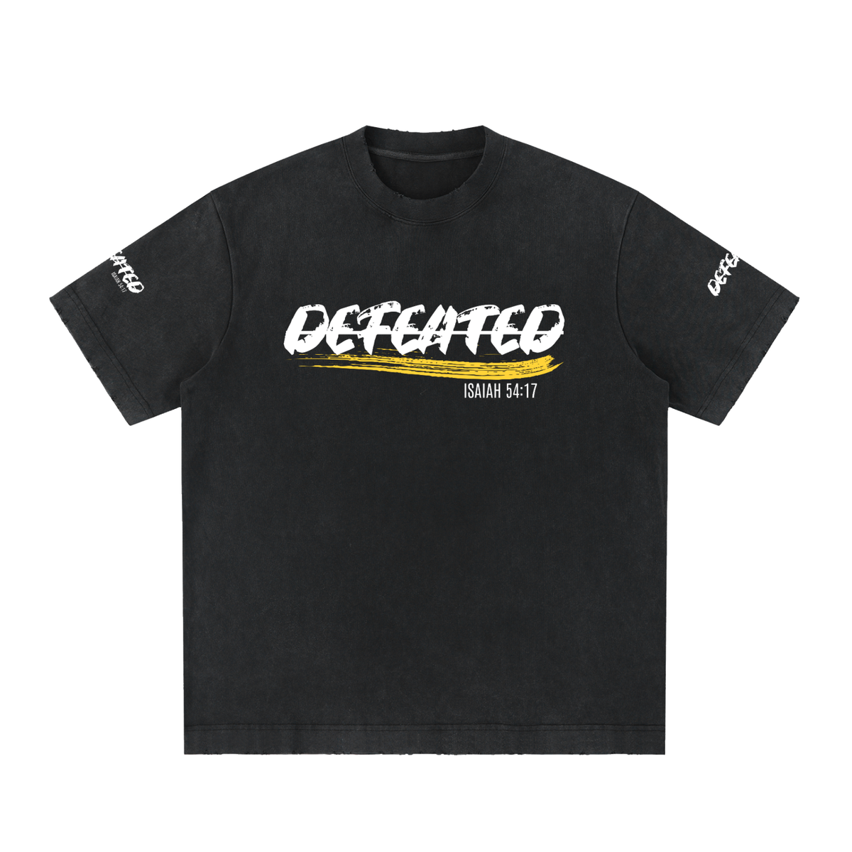 Heavyweight Vintage Washed Frayed T-Shirt (Undefeated)